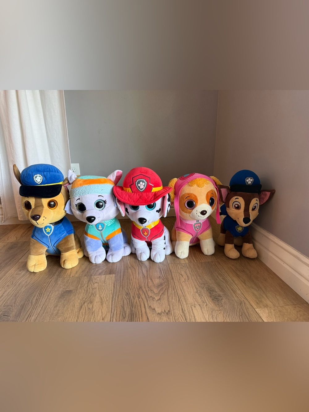 TY PAW Patrol Plush Beanie Boo Set - Chase, Everest, Marshall, Skye
